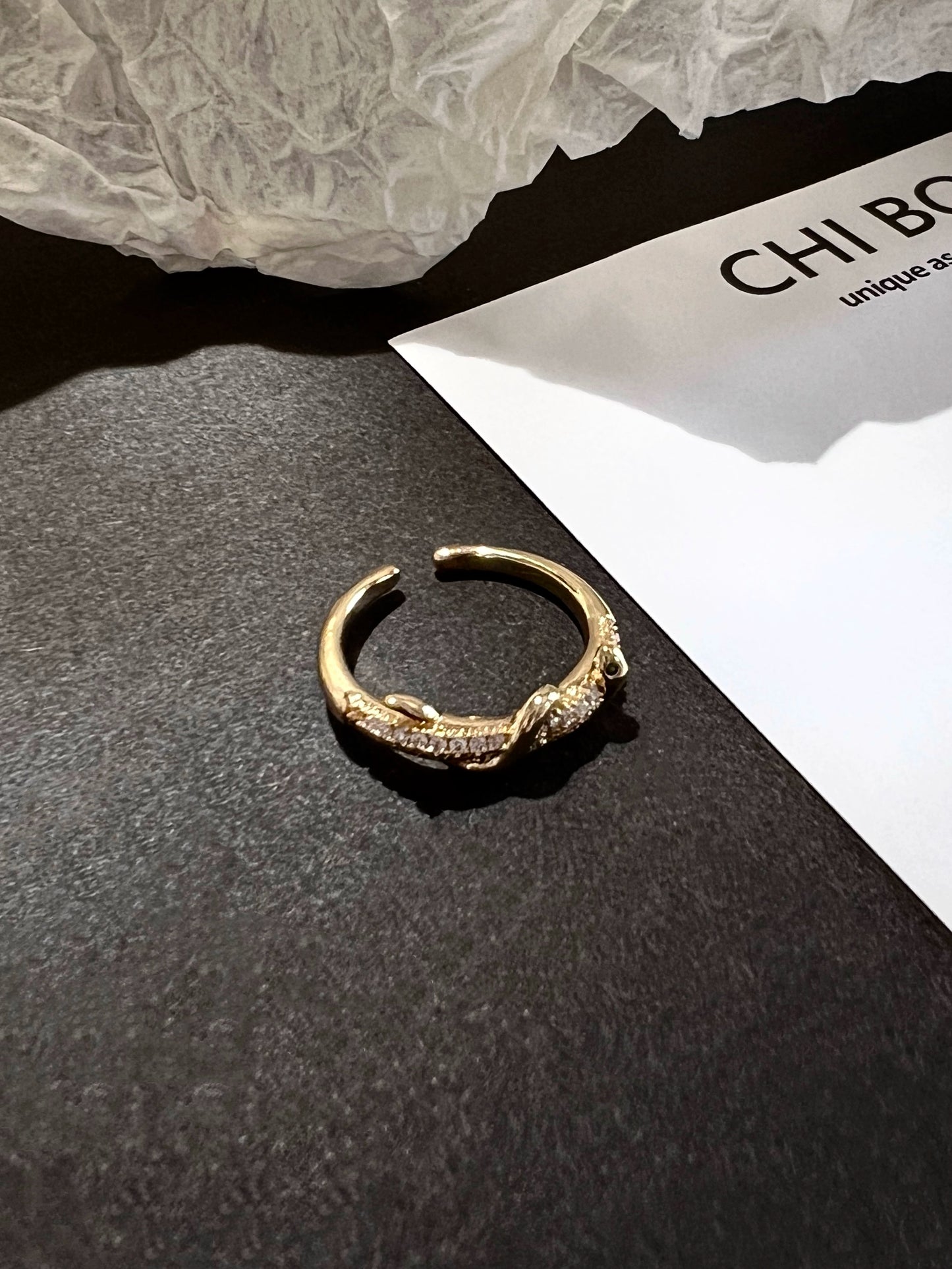 "Spirit Snake" Wrap Ring