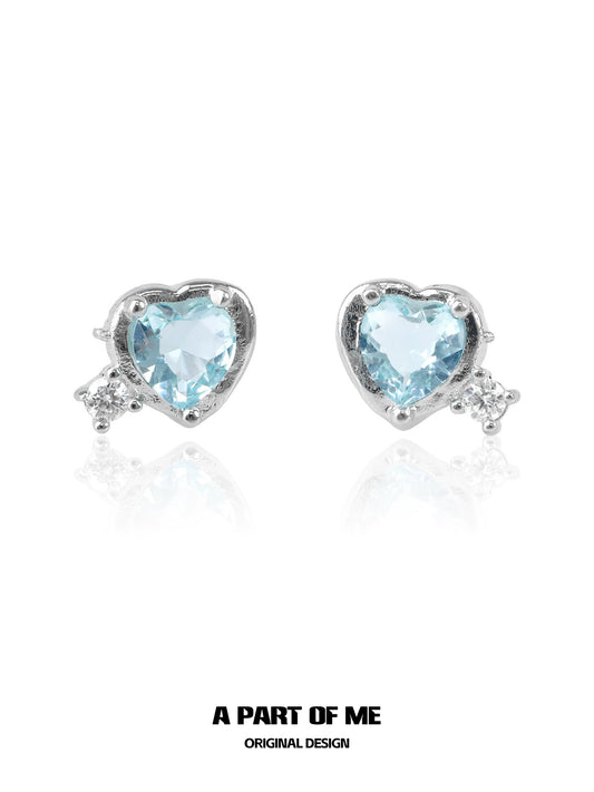 Dopamine Blue Love Earrings