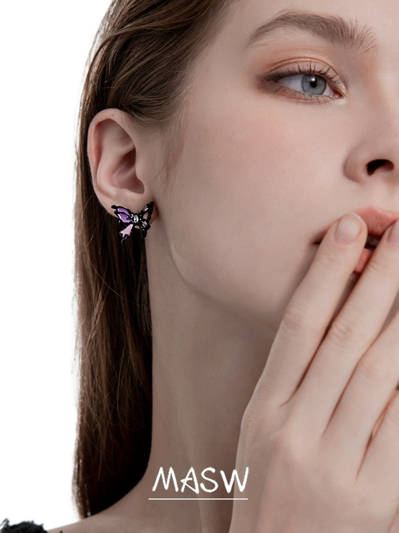 Colorful Butterfly Earrings & Necklace