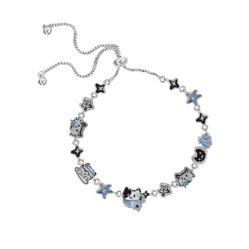 Denim Blue Cat Bracelet