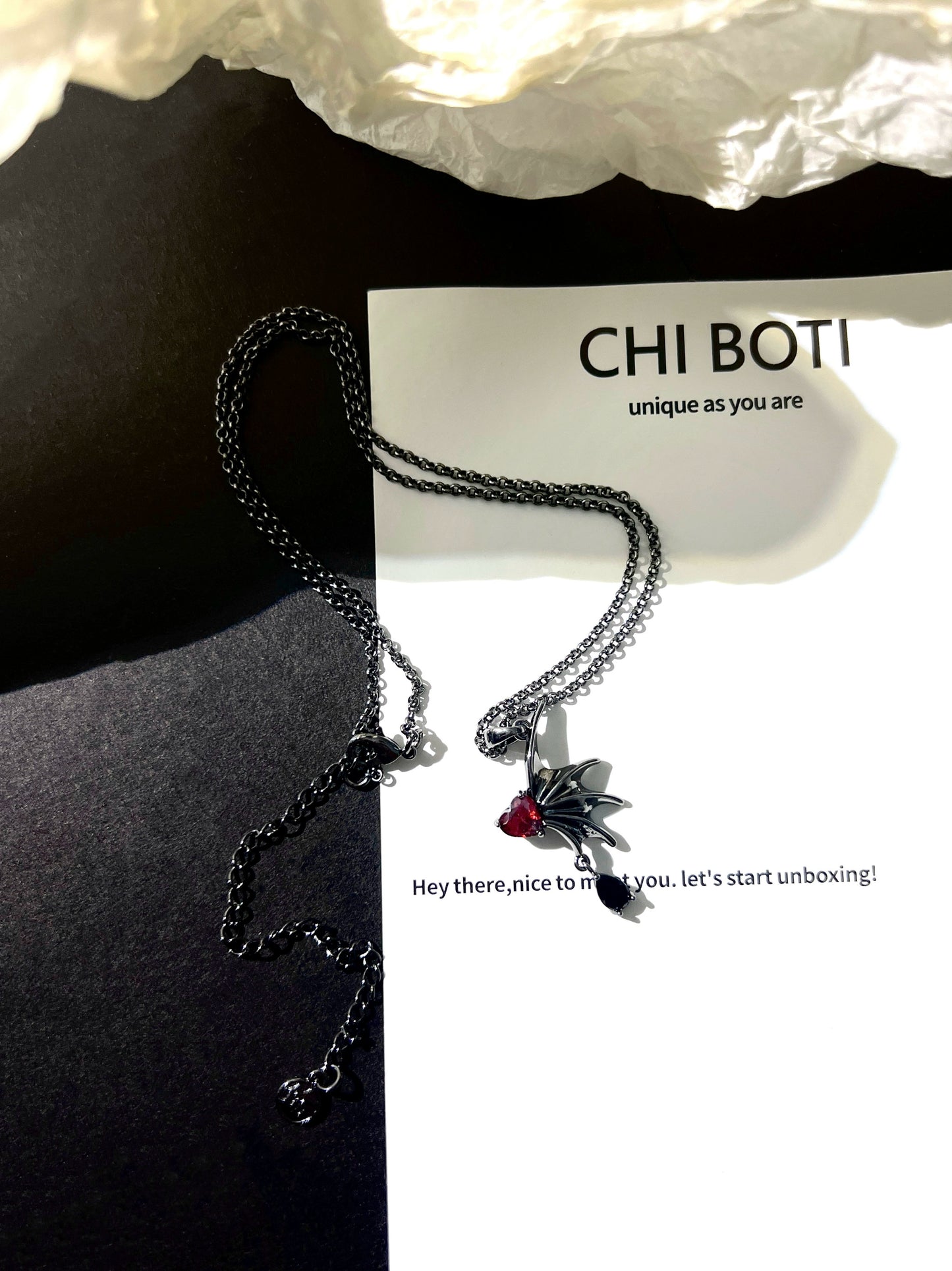 "Demon Wing" Gothic Necklace