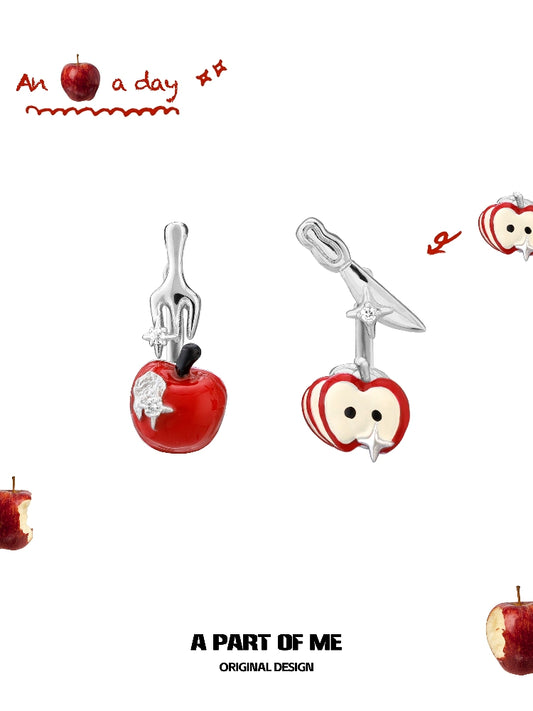 Kitchen Apple Ear Cuffs