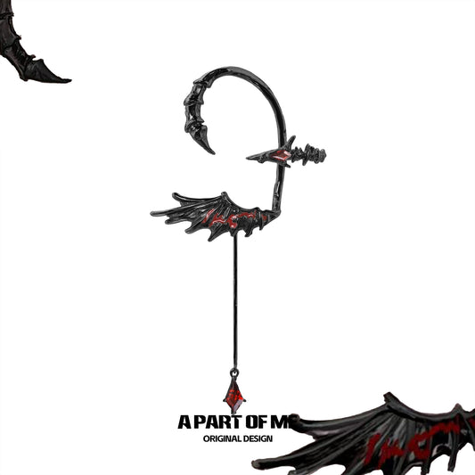 Dragon Wing Fringe Ear Cuffs