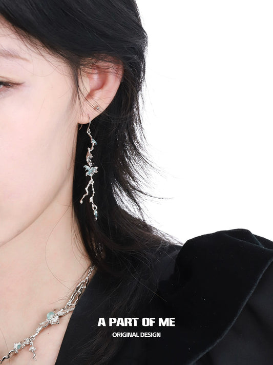 Summer Blue Flower Earrings