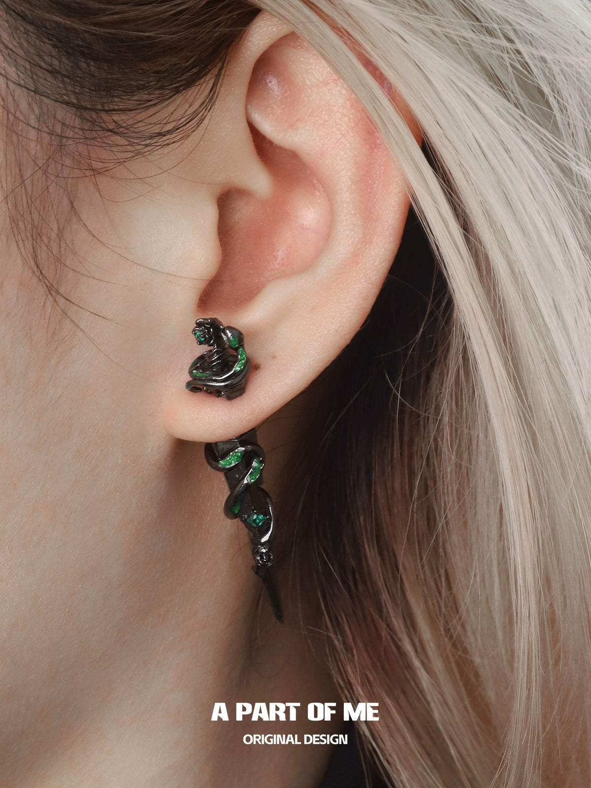 Slytherin Sword Stud Earrings