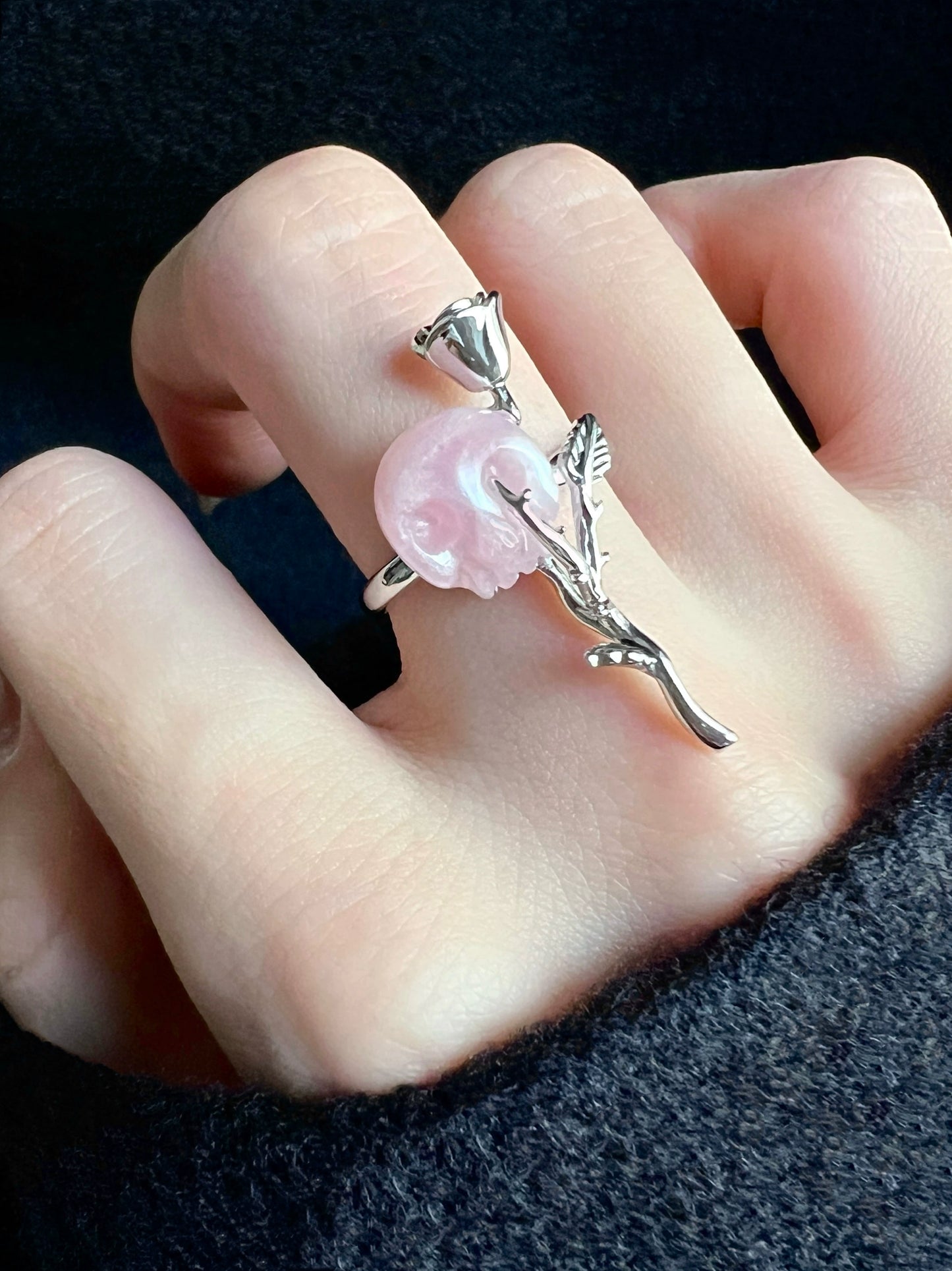 "Skull Rose" Sweet Cool Ring