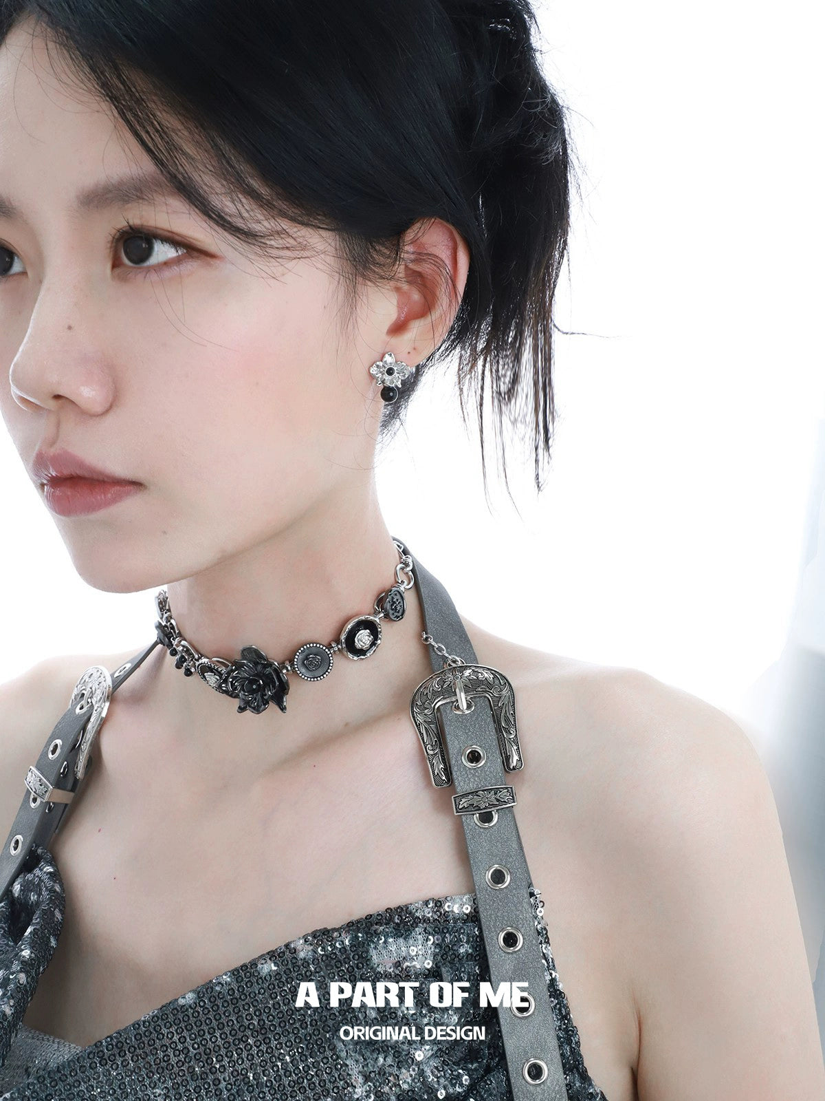 Elegant Thorned Flower Earrings