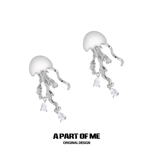 Roaming Jellyfish Cool Earrings