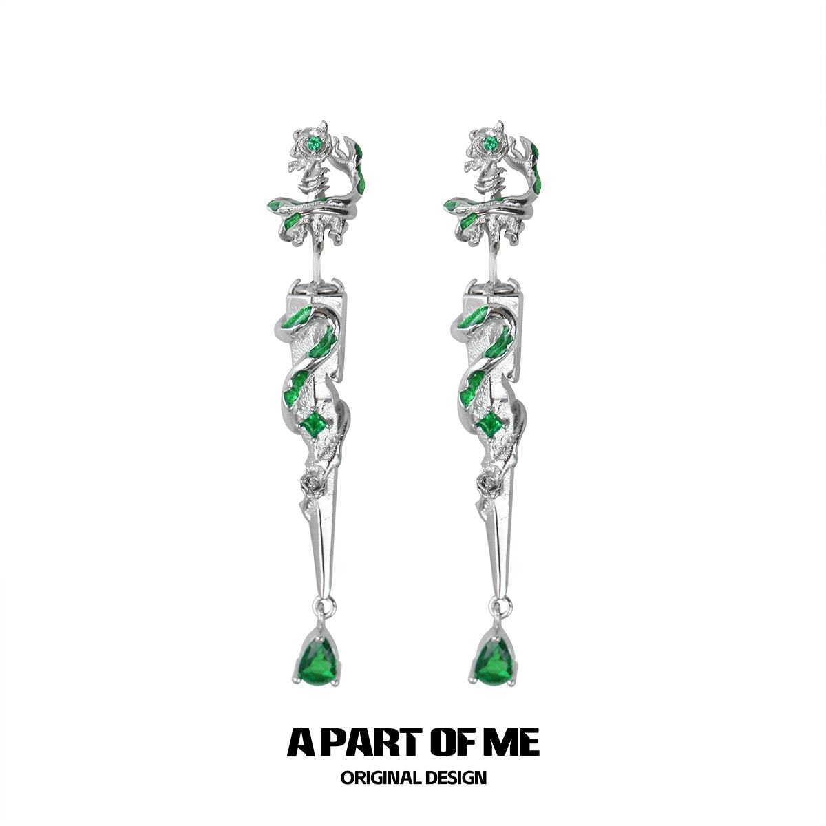 Slytherin Sword Stud Earrings