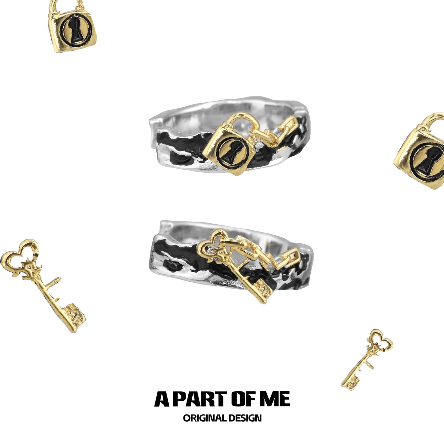 Lock & Key Ear Cuffs