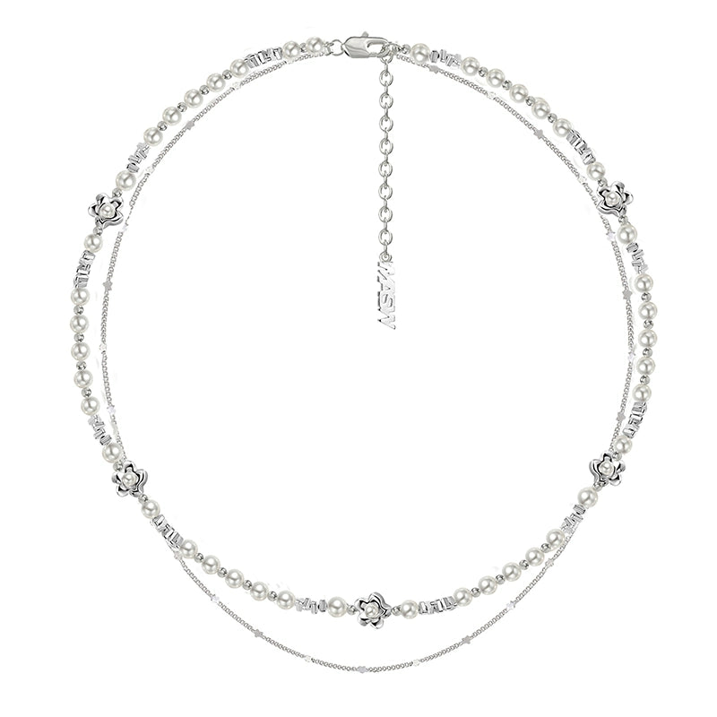 Colorful Beaded Daisy Necklace