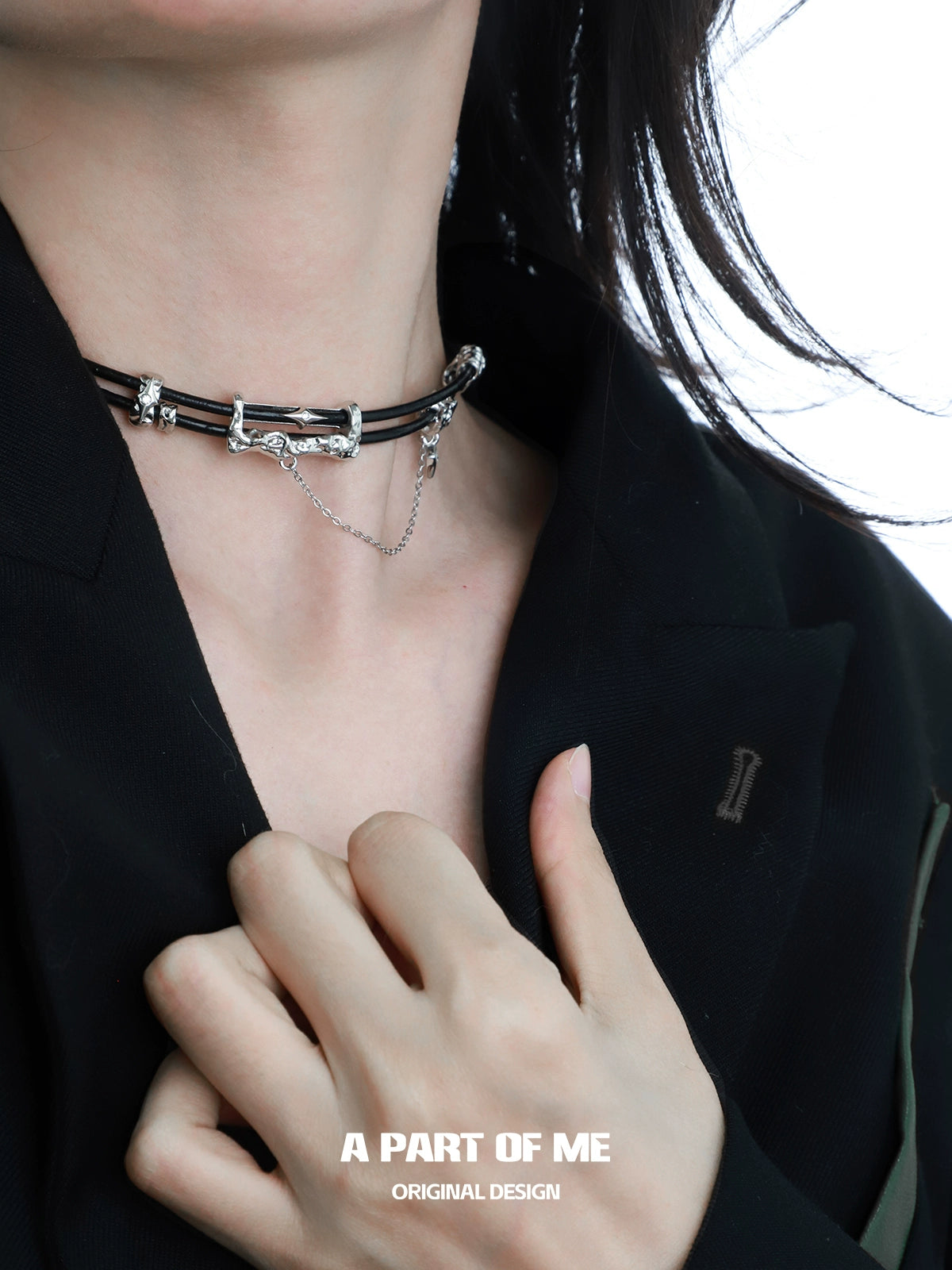 Dark Matter Cool Leather Necklace