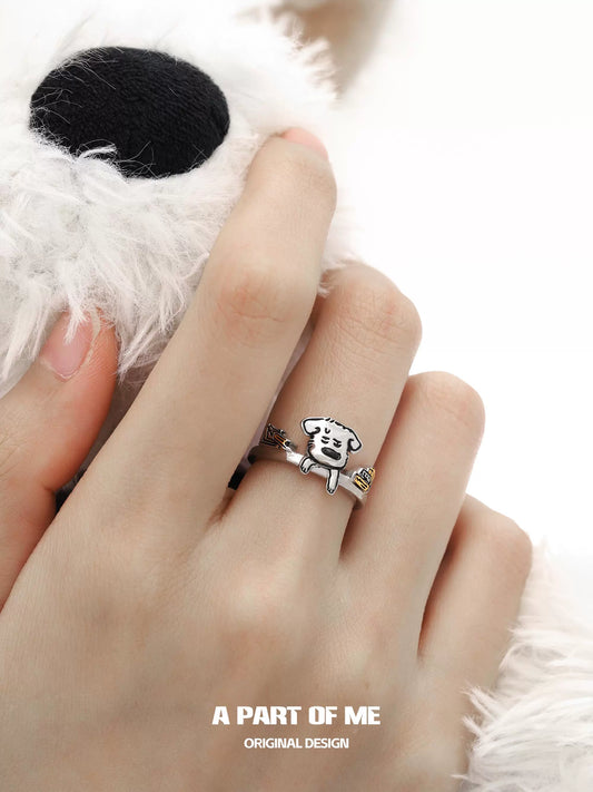 Office Worker Puppy Ring