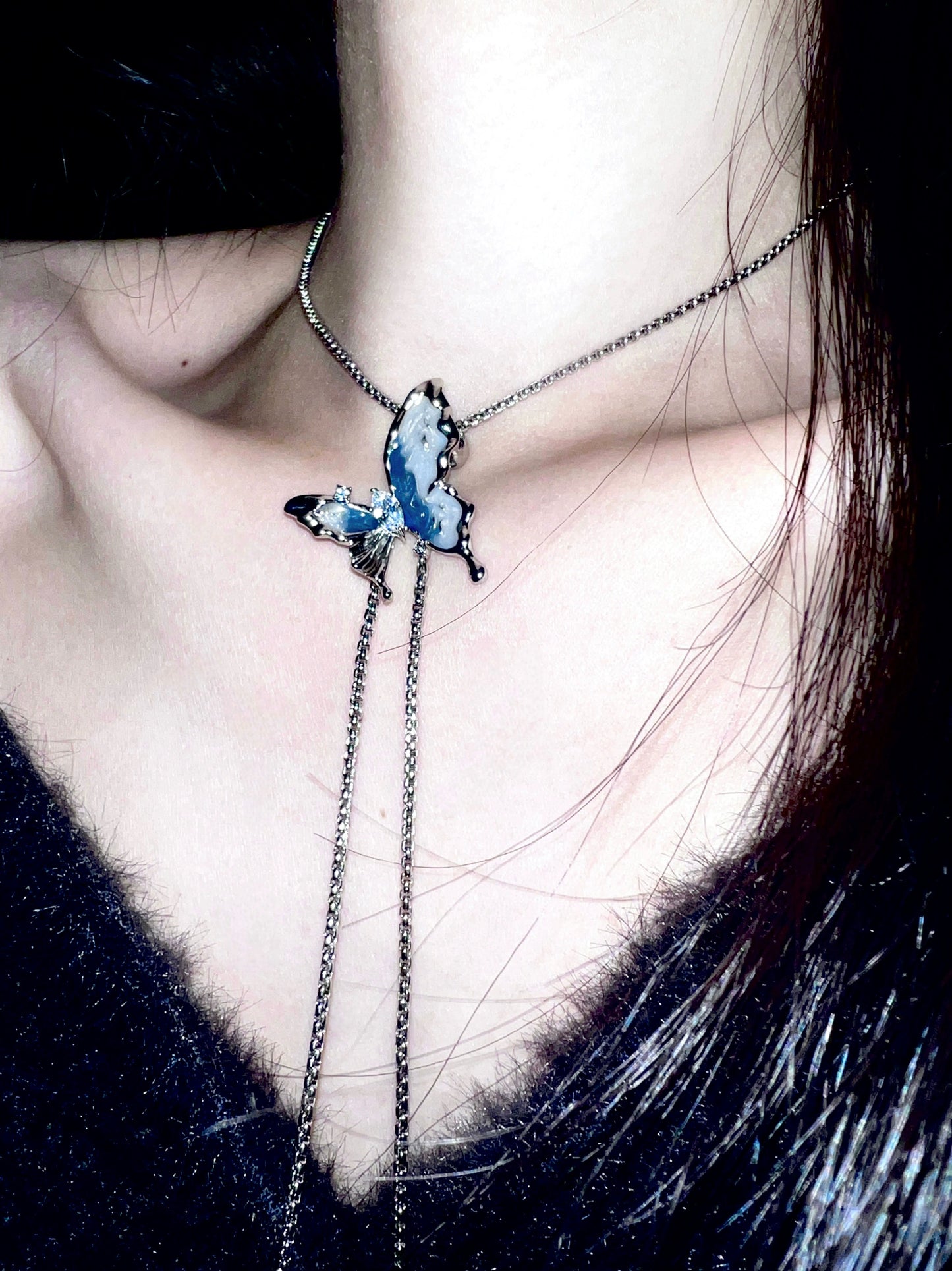 "Sea Butterfly" Flash Necklace