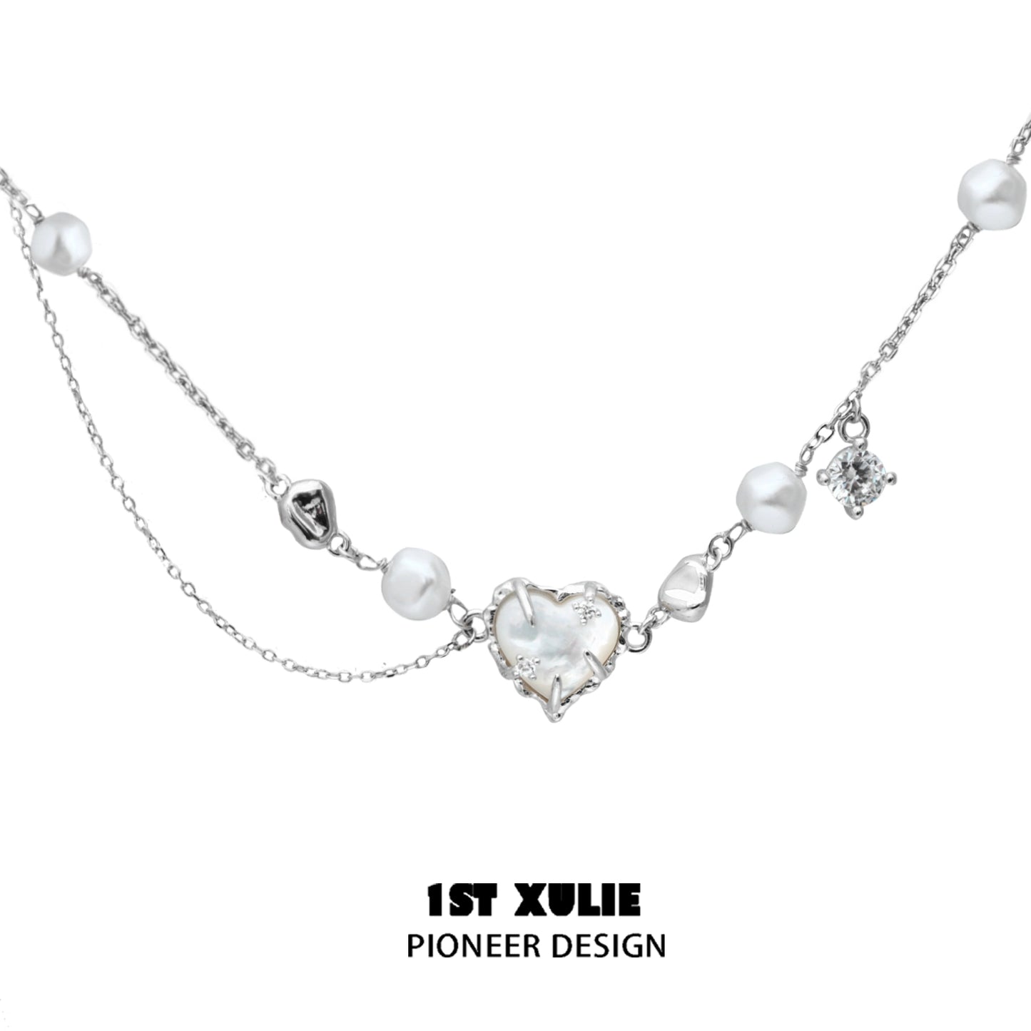 Love Fritillary Silver Necklace