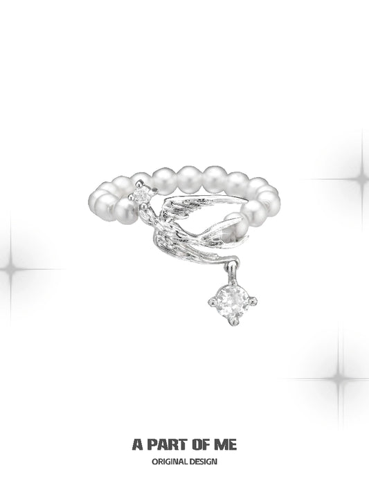 Pearl Whisper Silver Ring