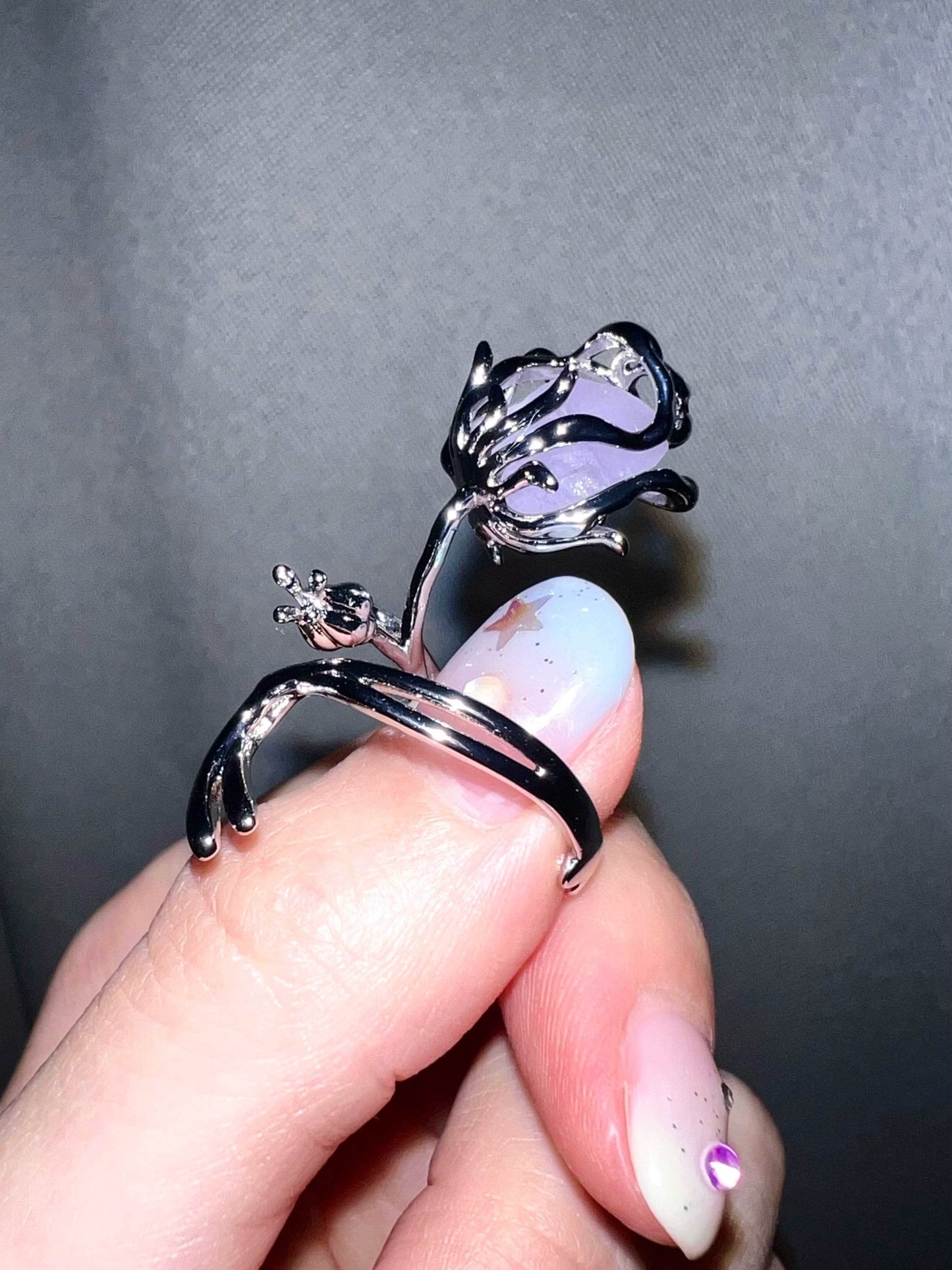 "Amethyst Rose" Mysticism Ring