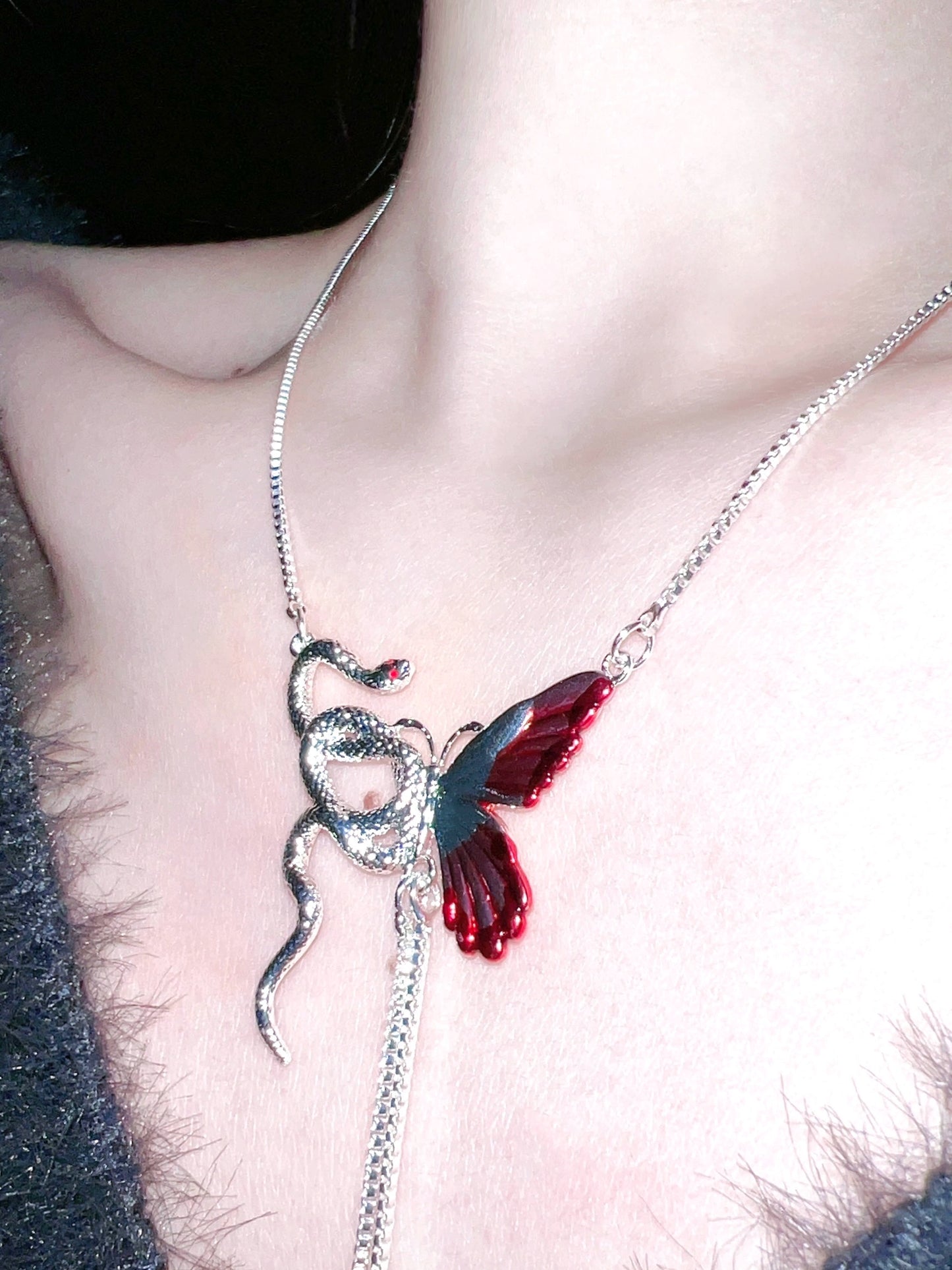 “Snake & Butterfly” Bloody Necklace
