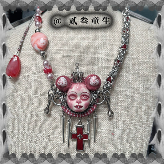 Gothic Blood Nightmare Doll Harajuku Necklace