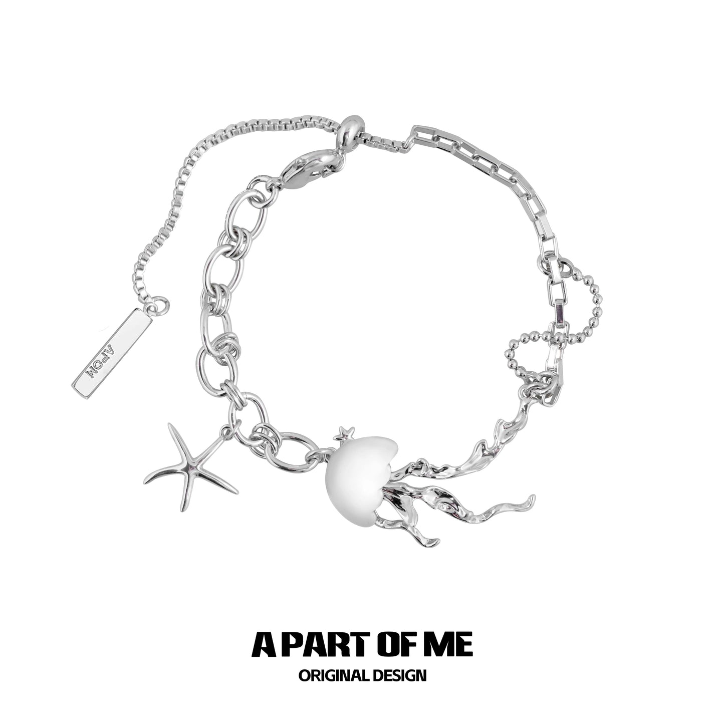 Roaming Jellyfish Charm Bracelet