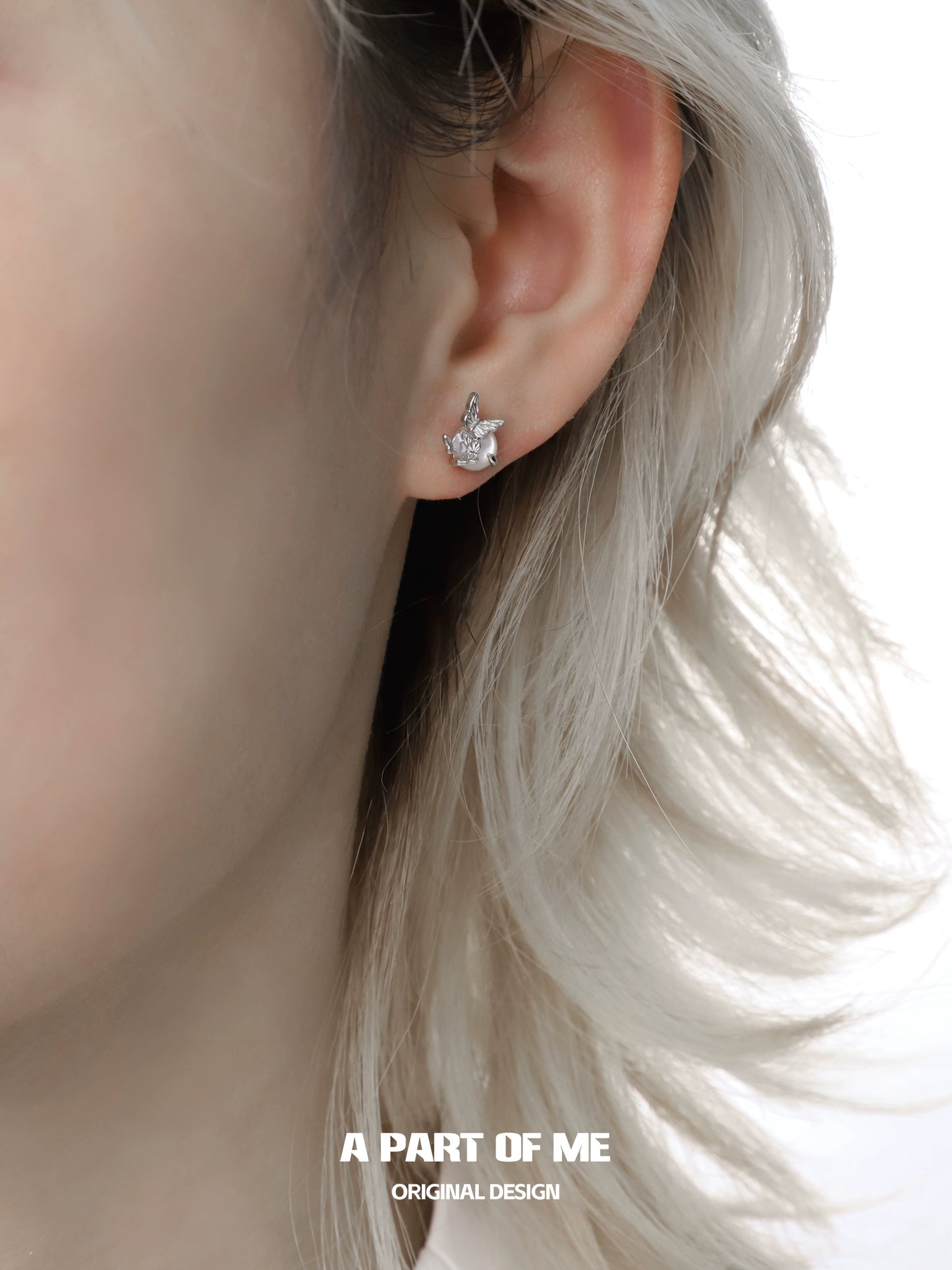 Frosted Butterfly Mini Earrings