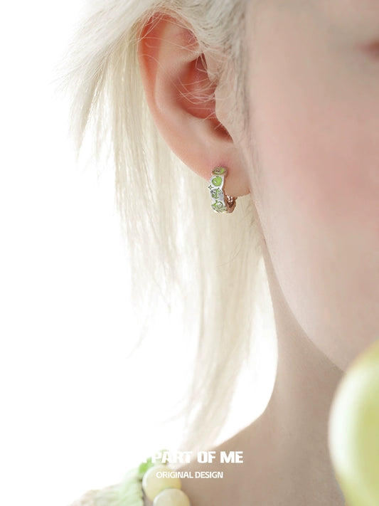 Fresh Apple Graffiti Earrings