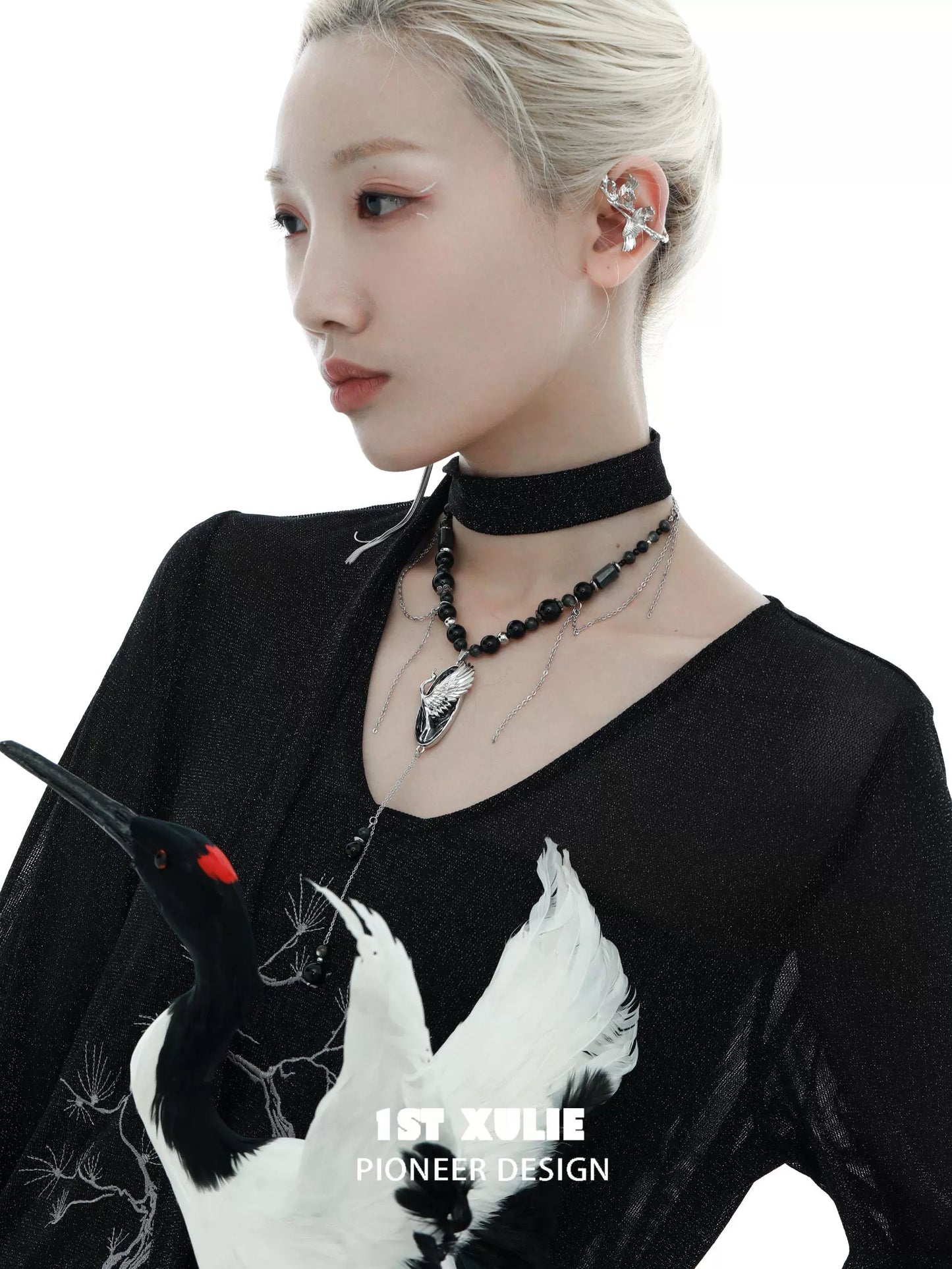 Rebellious Crane Tassel Necklace
