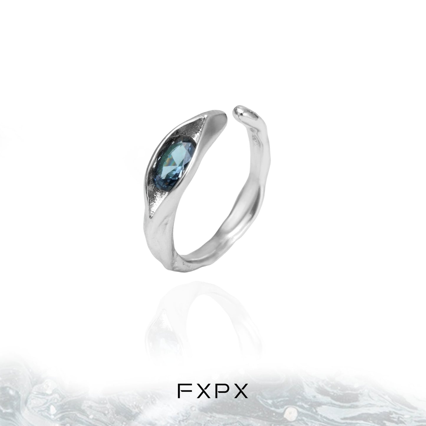 Iceland Blue Zircon Ring