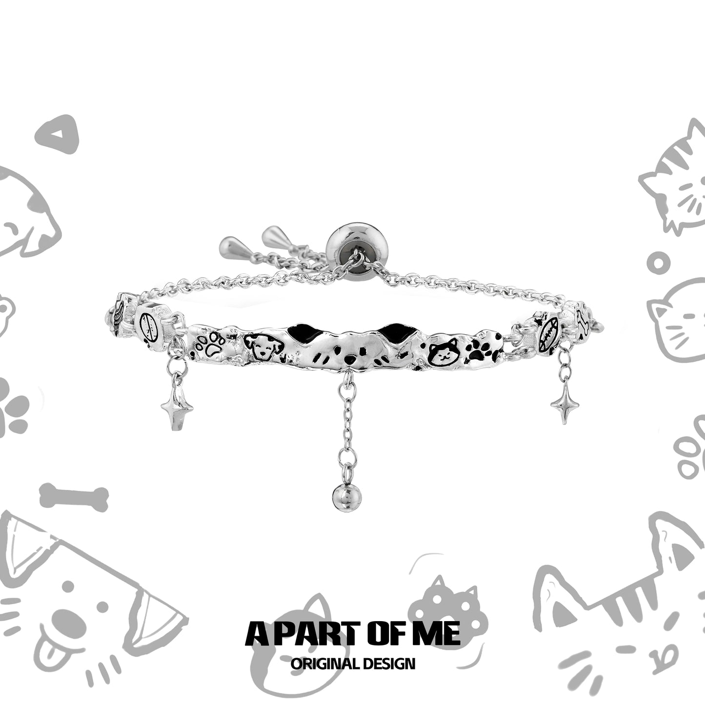 Graffiti Puppy Cat Cute Bracelet
