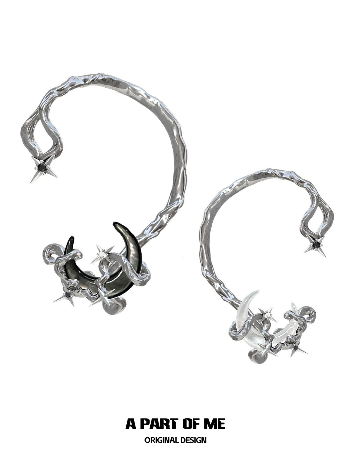 Moon Dream Silver Ear Clip