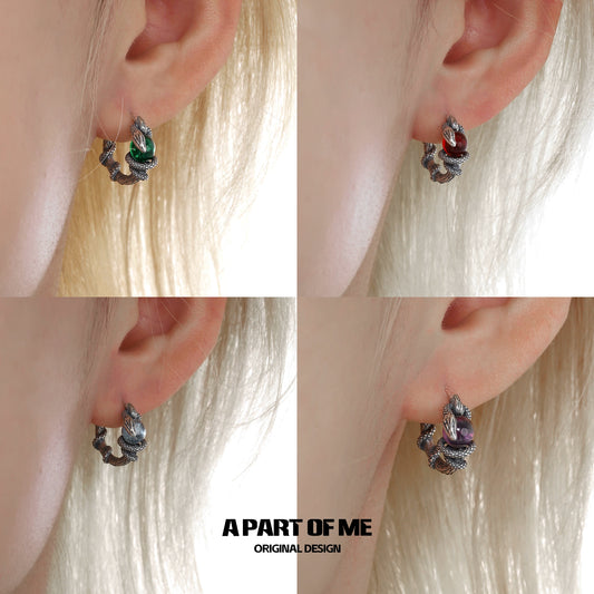 Slytherin Venom Snake Earrings