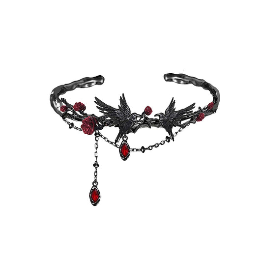 Rose & Raven Gothic Bracelet