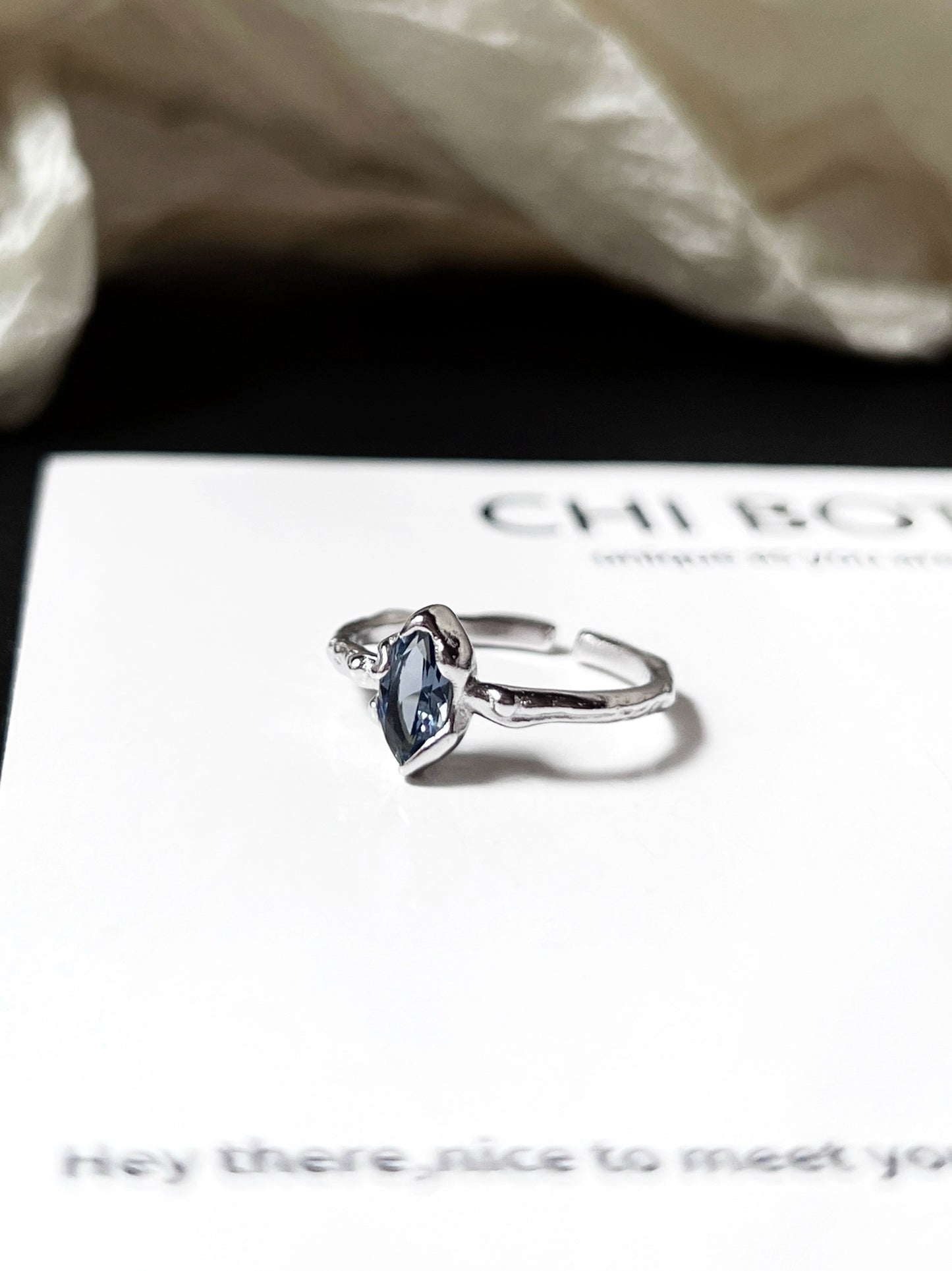 "Silence Ice" Mysticism Ring