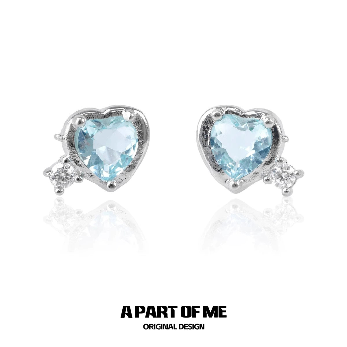 Dopamine Blue Love Earrings