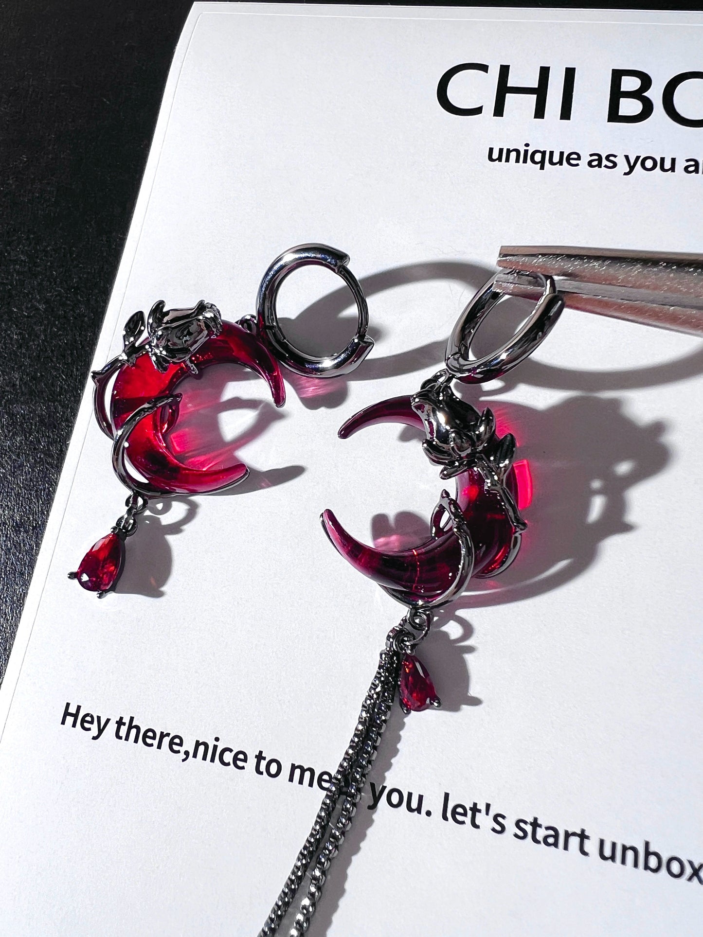 "Rose Blood Vine" Vintage Earrings