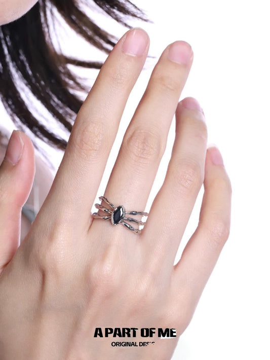 Bone Spider Dark Ring