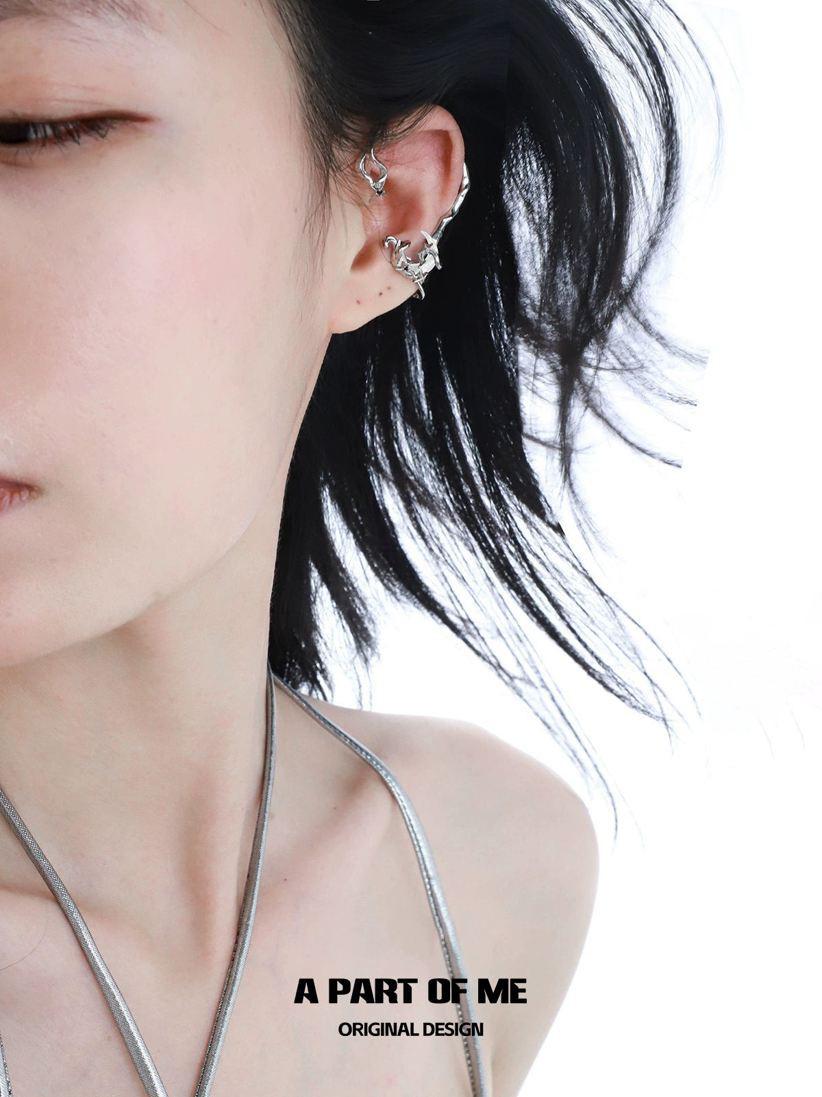 Moon Dream Silver Ear Clip