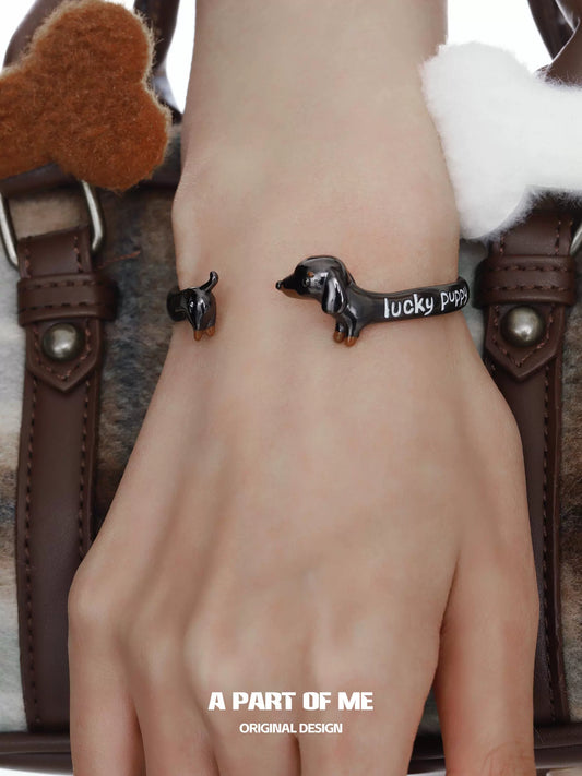 Lucky Dachshund Dog Bracelet