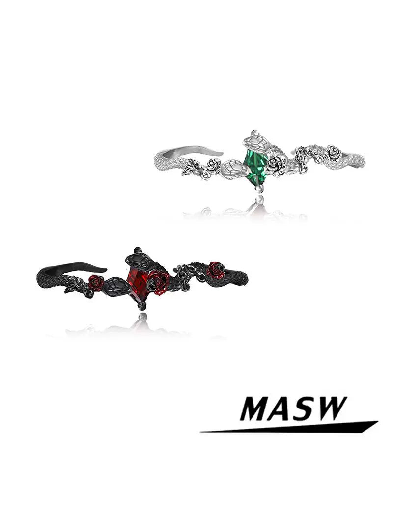 Evil Snake & Rose Bracelet