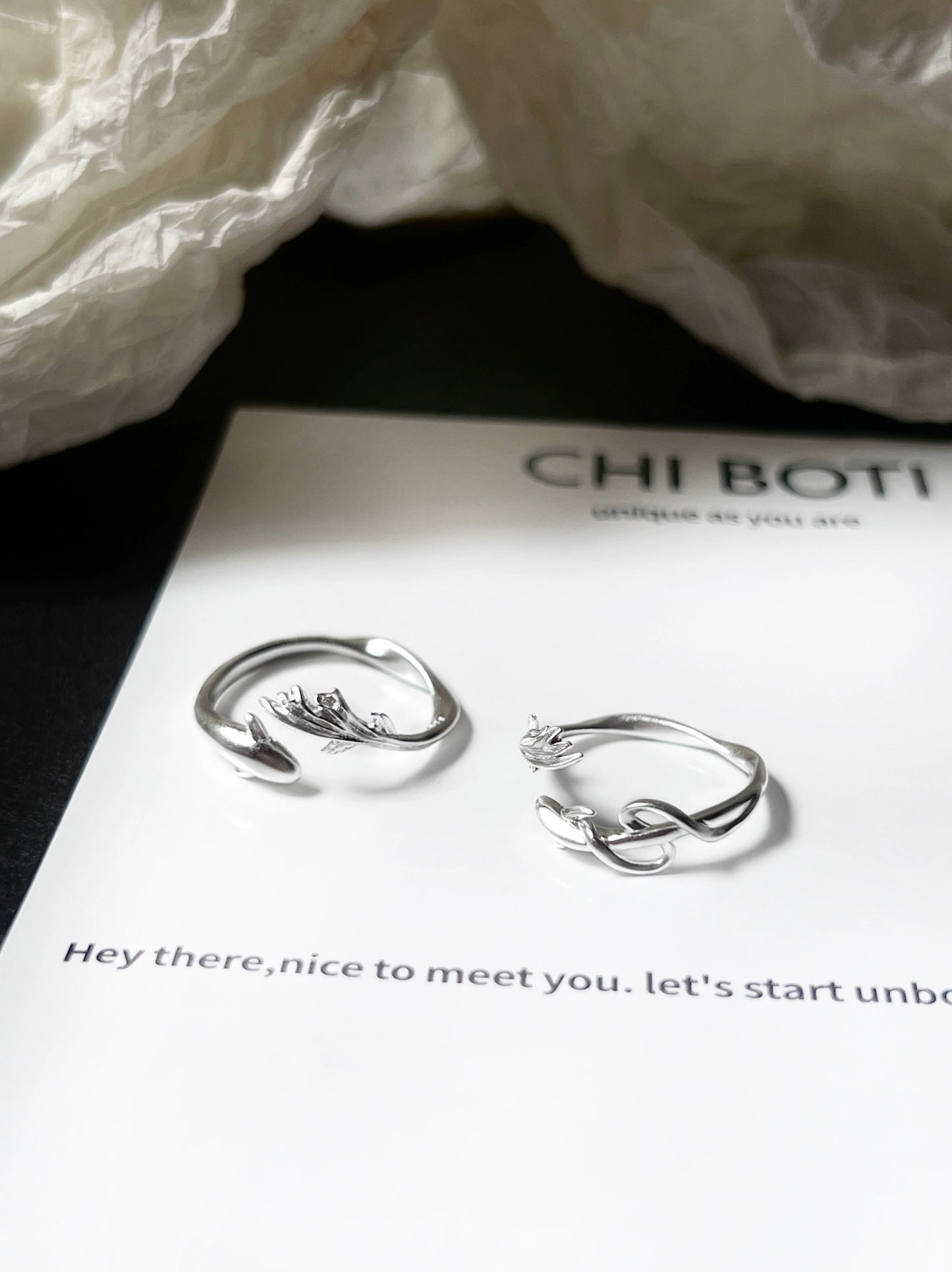 "Voice of Fish" Minimalism Ring