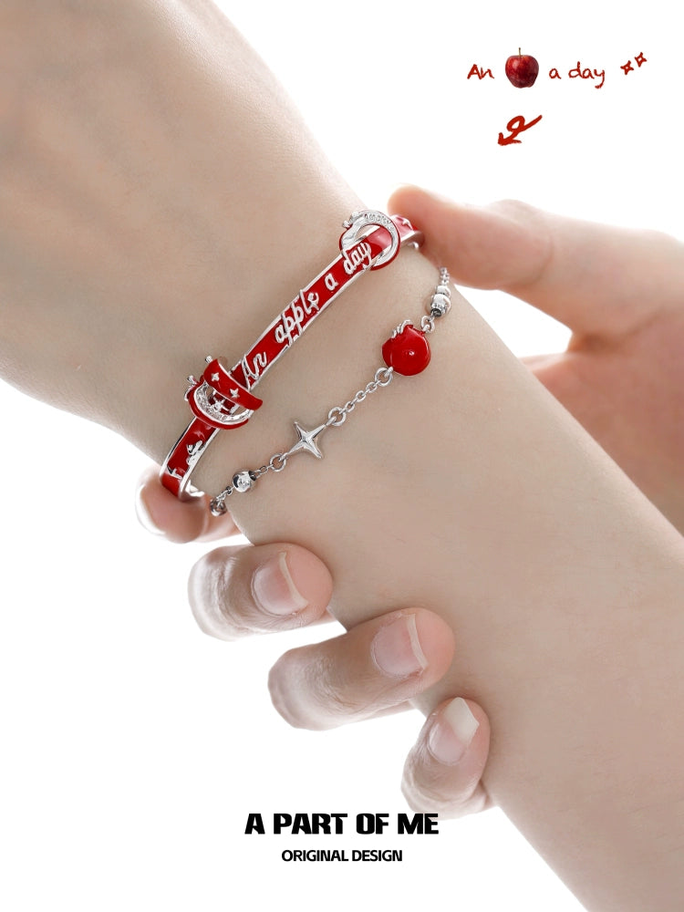 Lucky Slice Apple Star Bracelet
