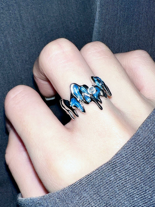 "Uninhabited Island" Glacier Ring