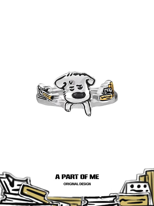 Office Worker Puppy Ring