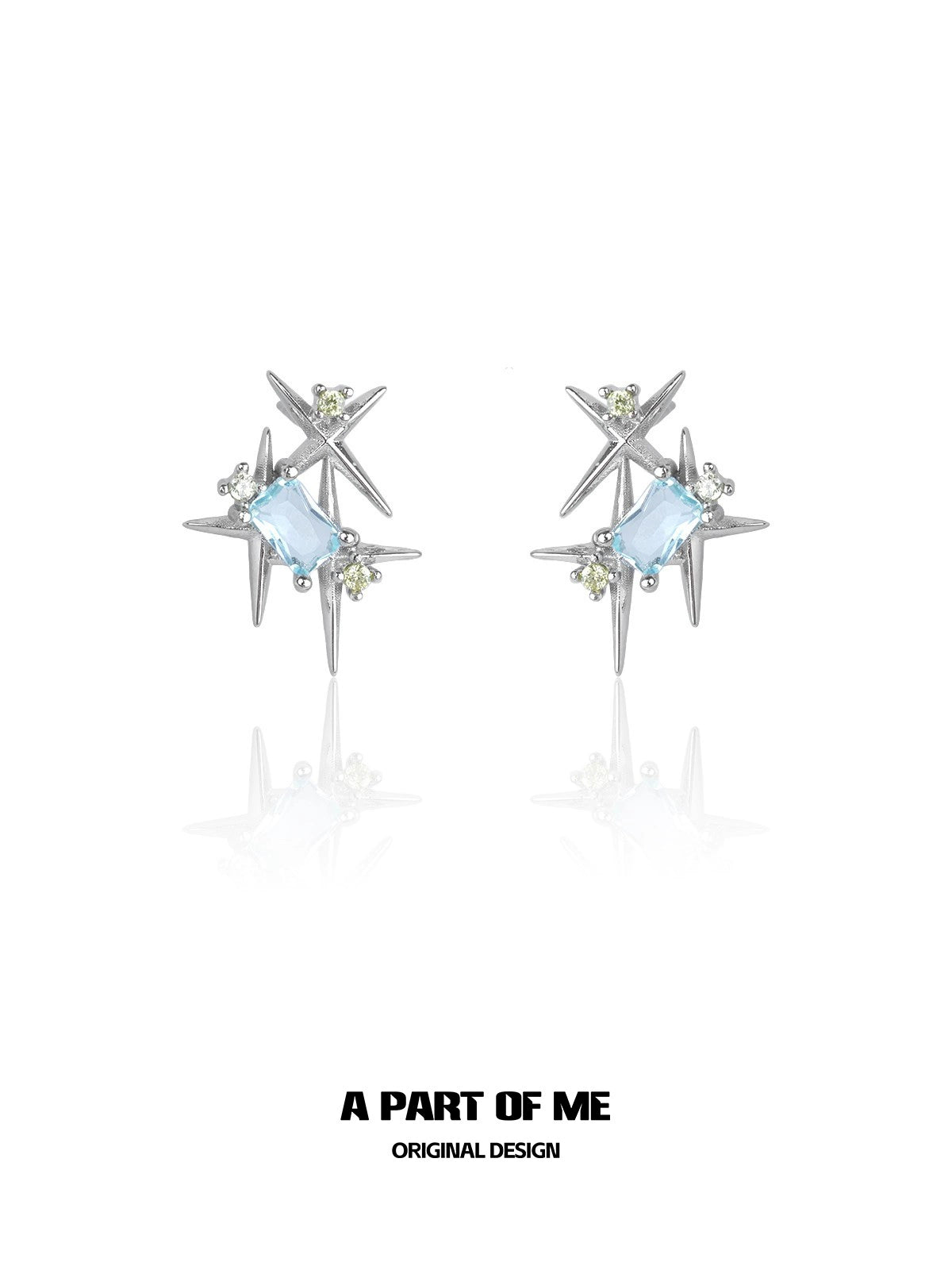 Vibrant Rainbow Star Stud Earrings