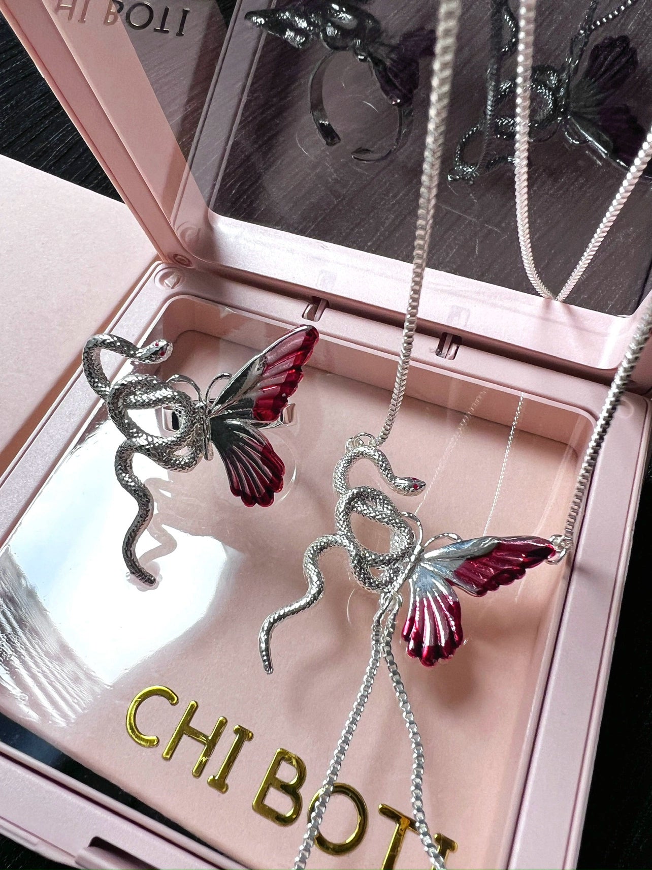 “Snake & Butterfly” Bloody Necklace