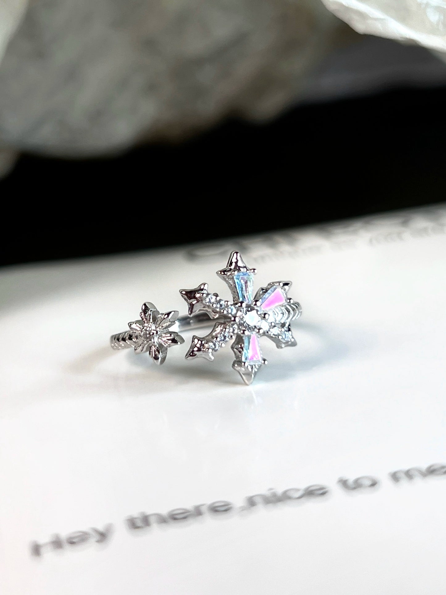 "Poem of Deep Snow" Ring