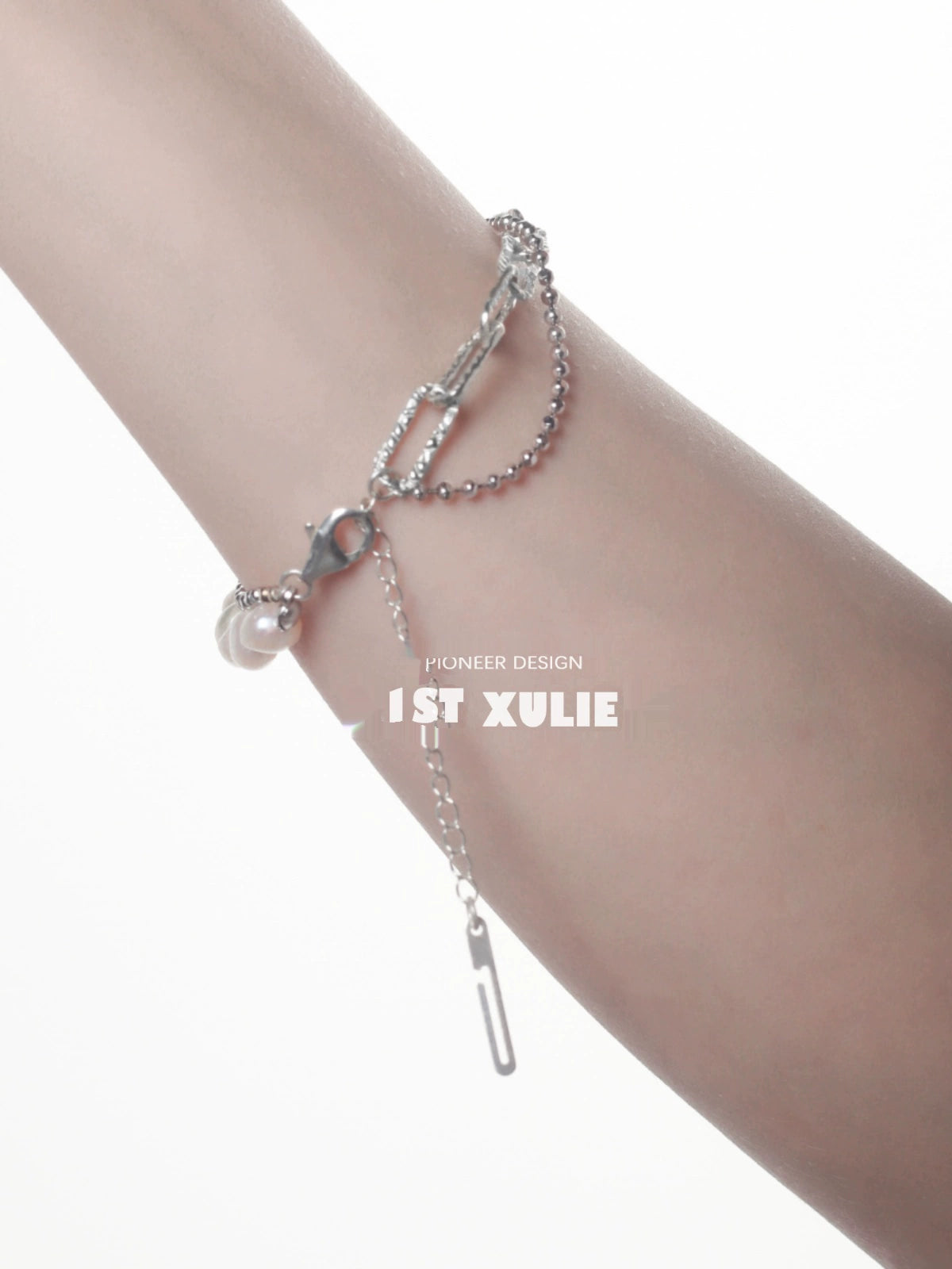 Baroque Twilight Pearl Silver Bracelet
