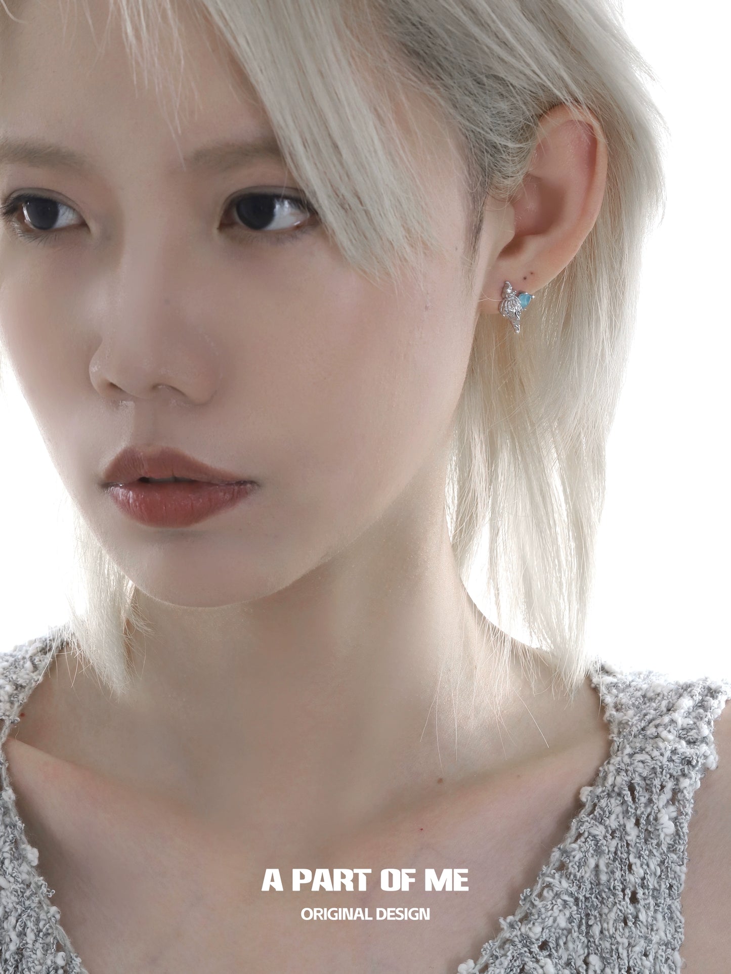 Ocean Whisper Conch Silver Earrings