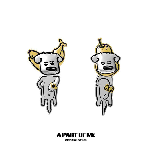 Banana Puppy Cute Earrings