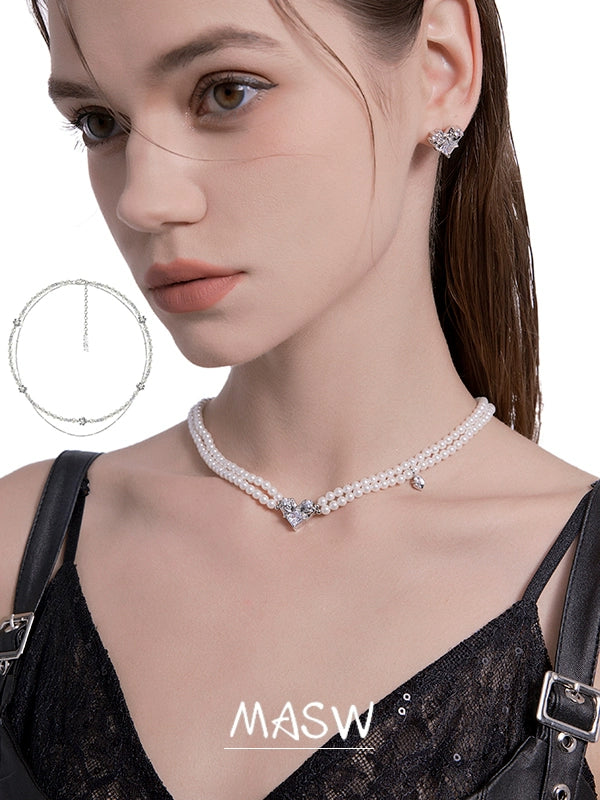 Dreamy Pearl Collarbone Chain